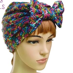 Sequin/sequence turban